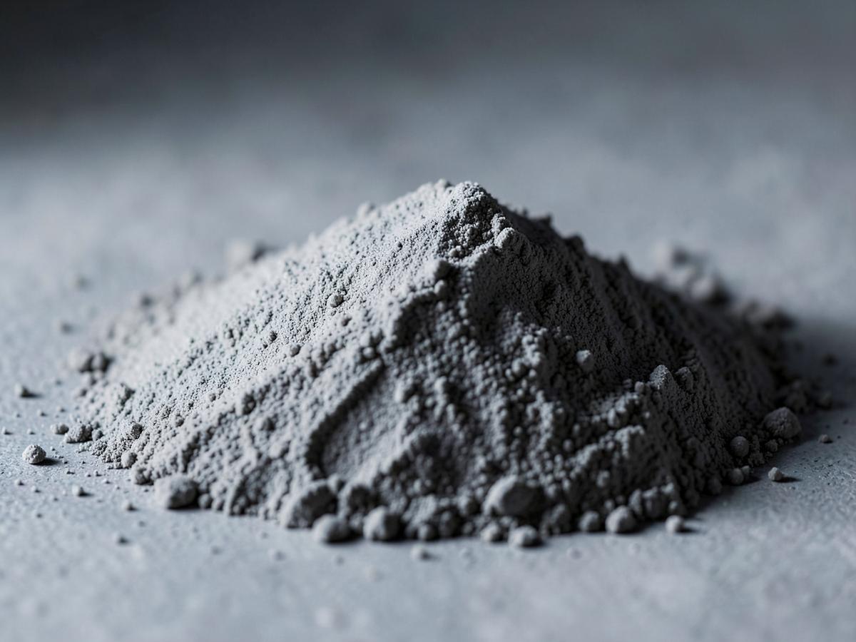 Fine mineral binder powder sample